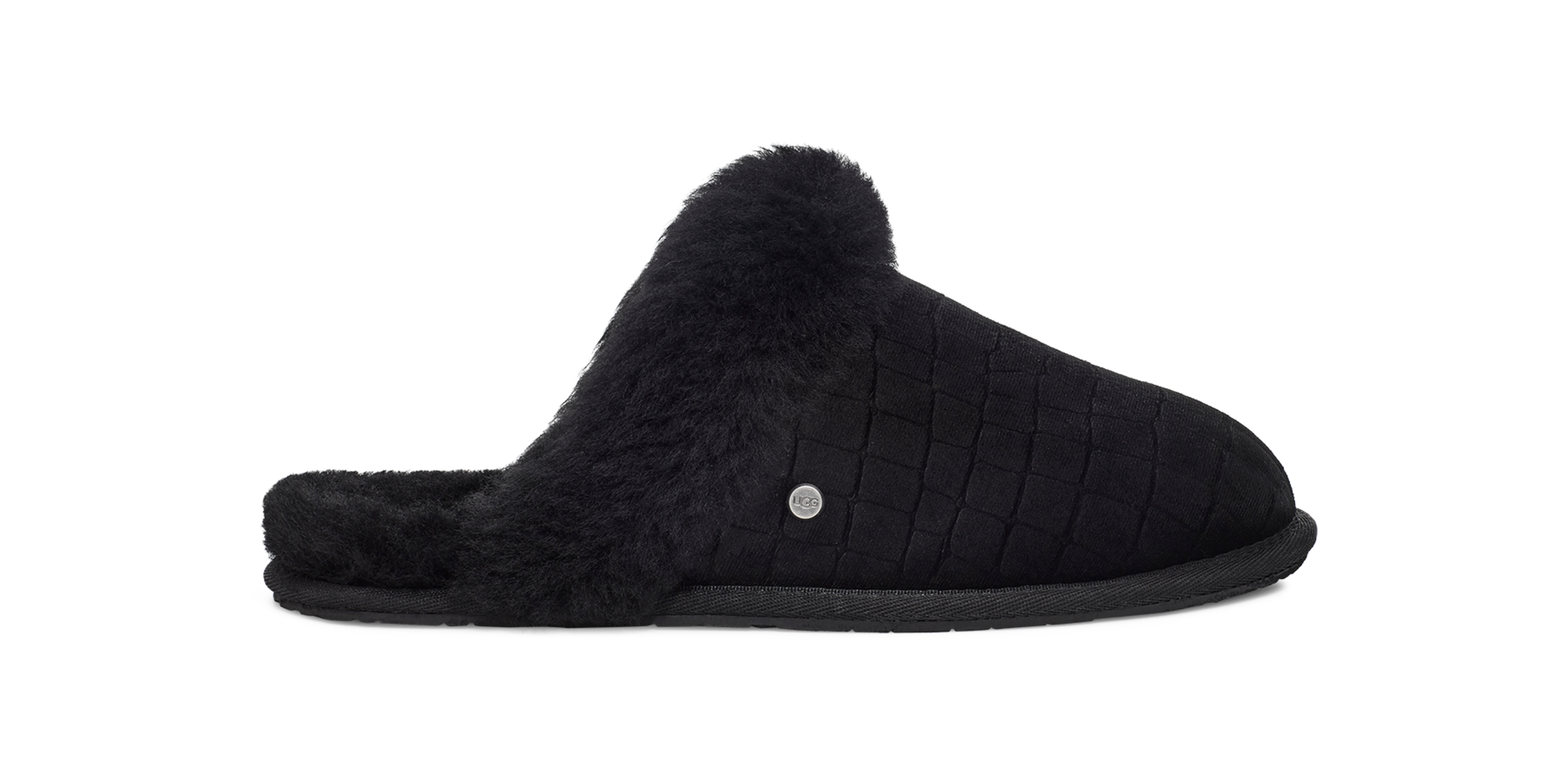 scuffette velvet croc