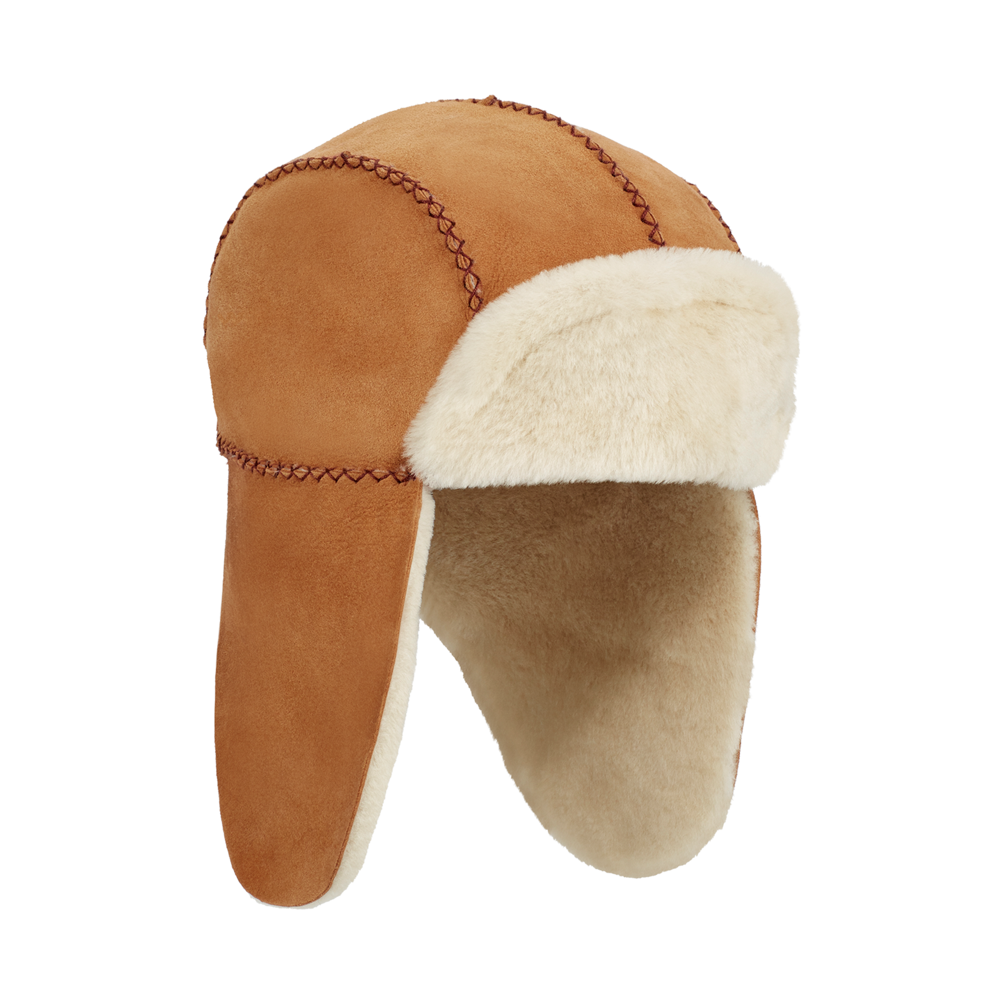 Toddlers / Big Kids' Sheepskin Trapper with Stitch