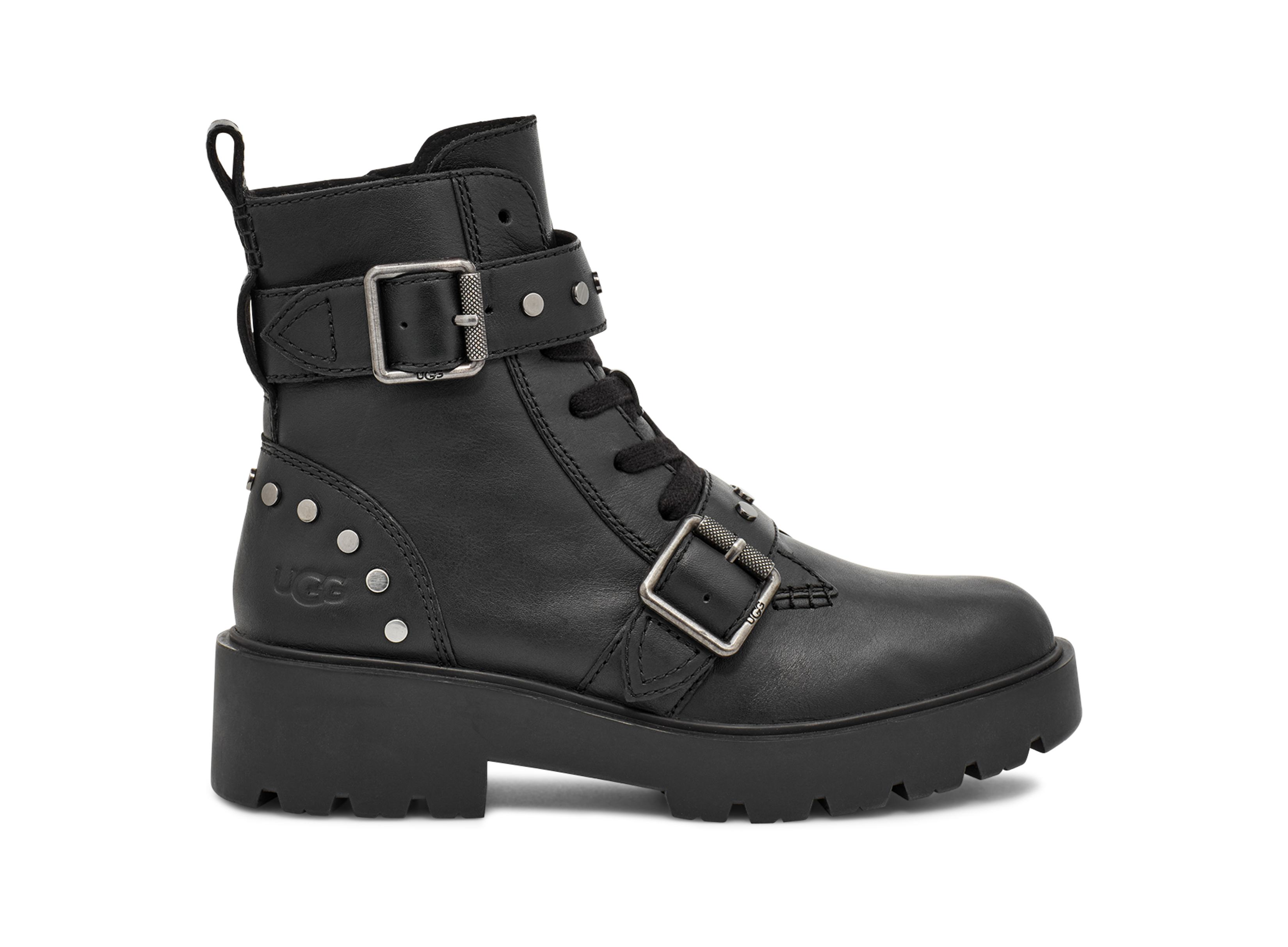 Ugg black buckle sales boots