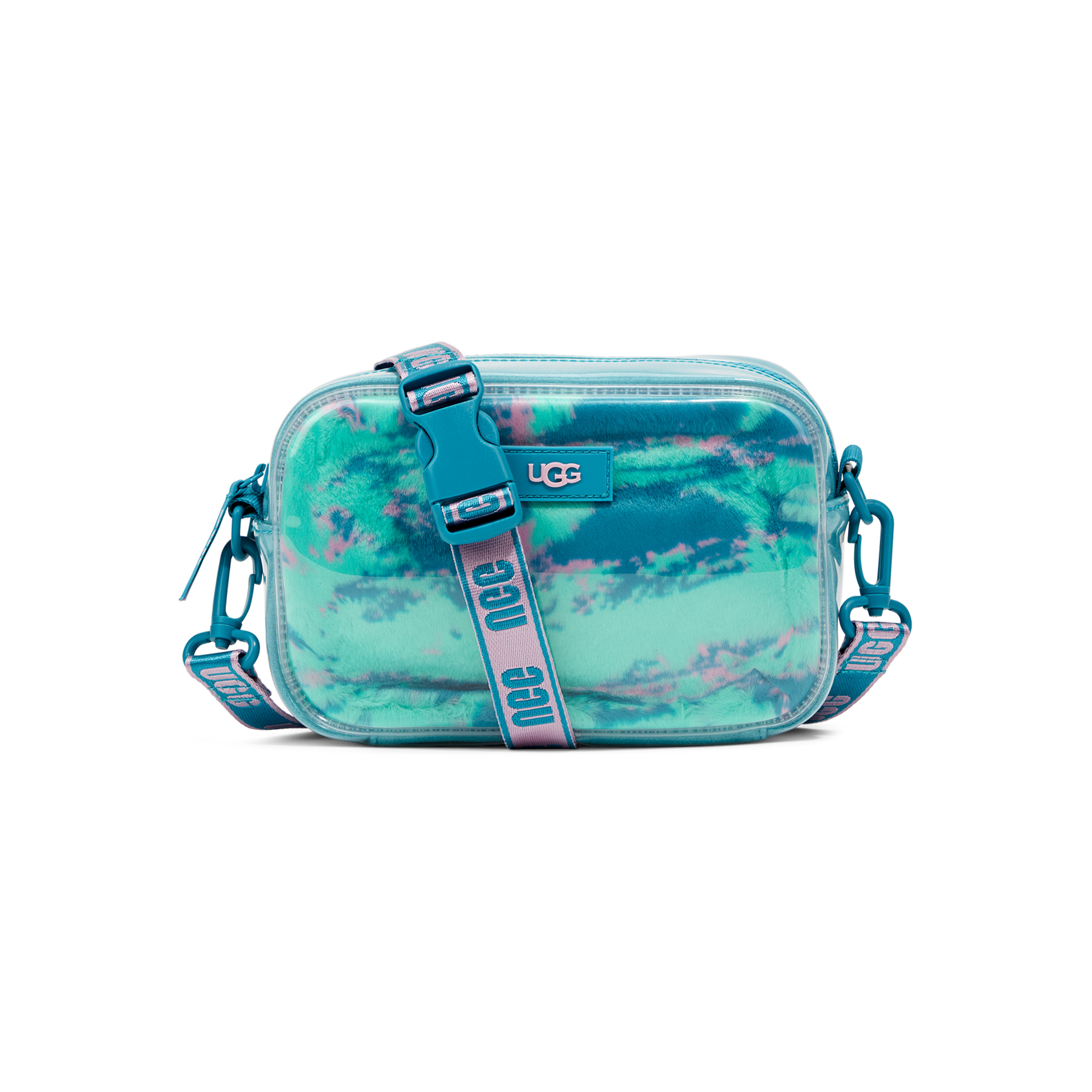 Pink clear ugg discount purse