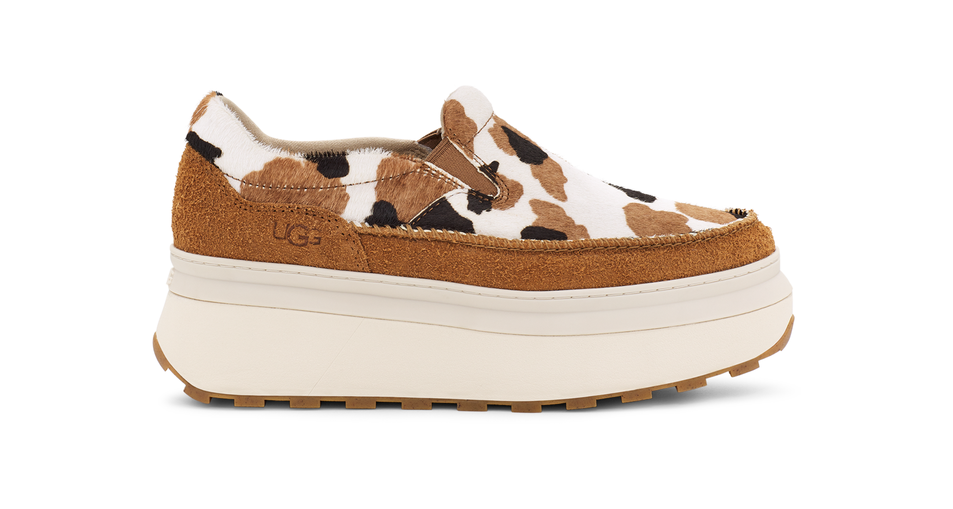 Women's Marin Cow Print Slip On