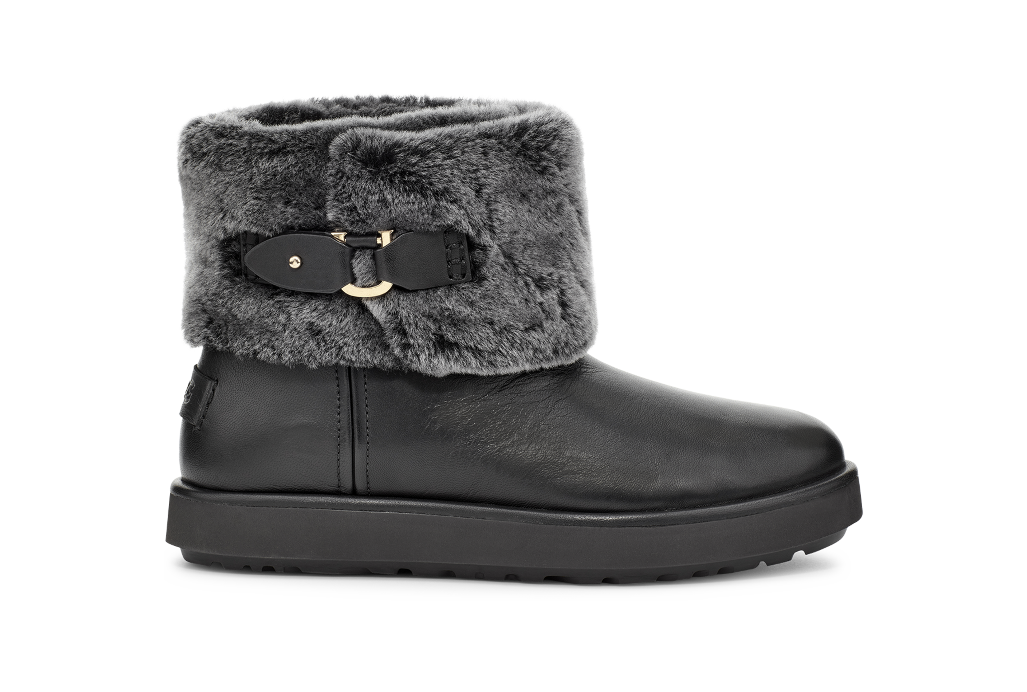 Uggs mini discount leather black