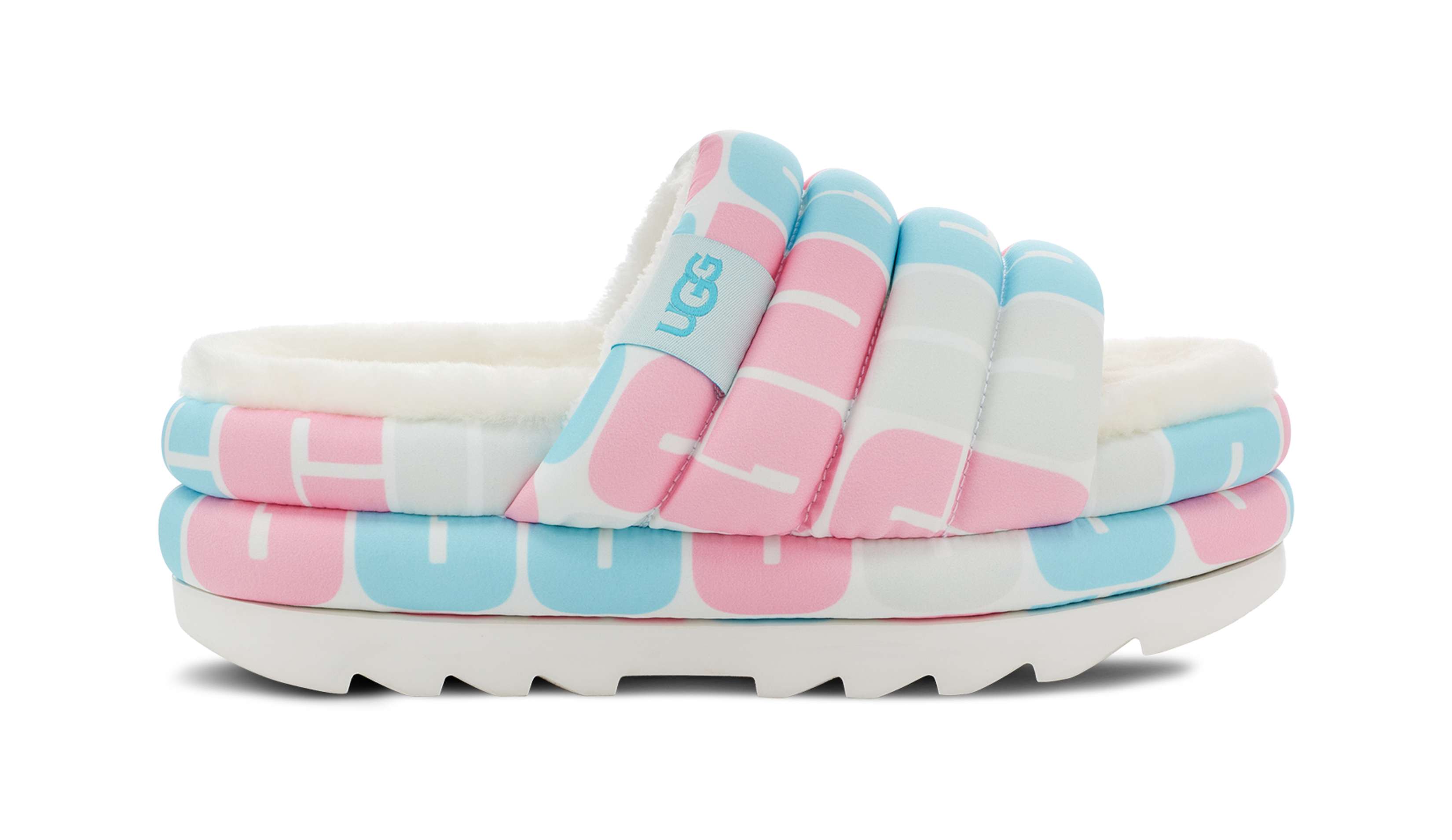 Ugg Pride Ugg Slides Blue And White Uggs Pride Collection On Sale