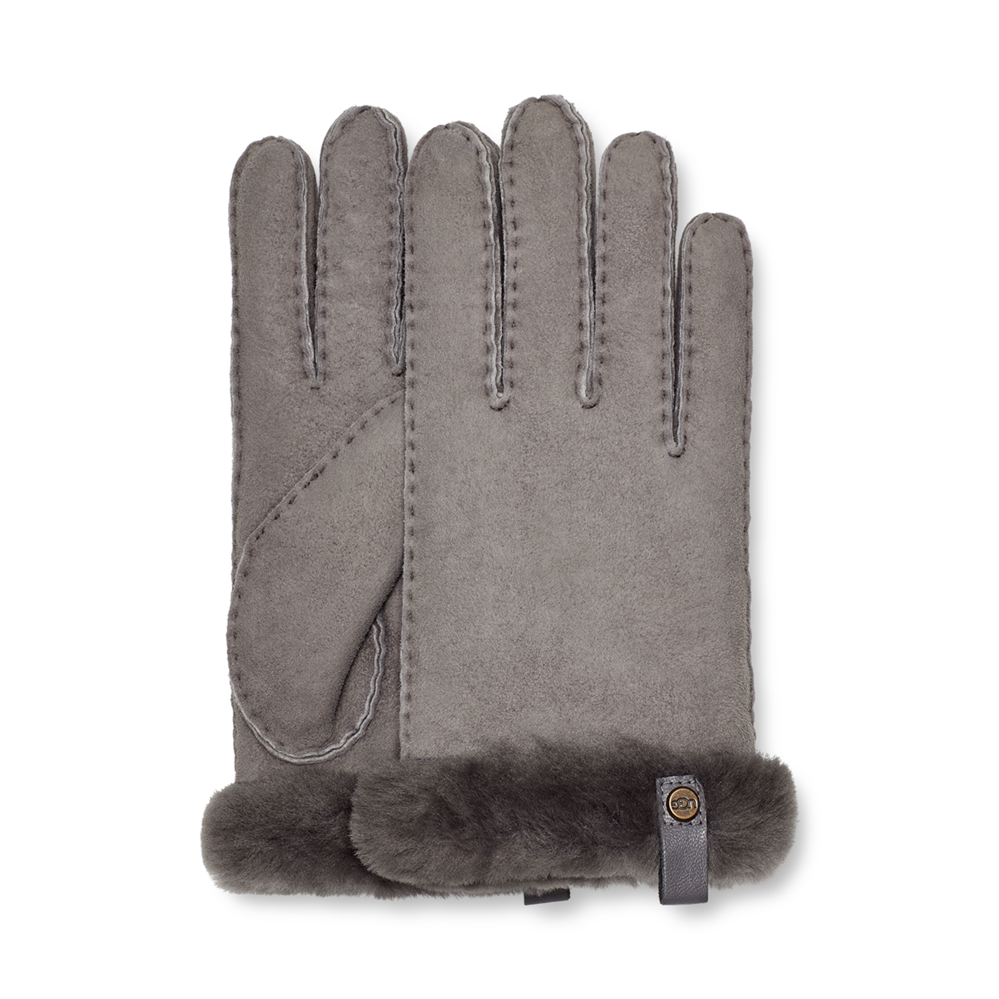 UGG Shorty Leather Trim Glove for Women | UGG® UK