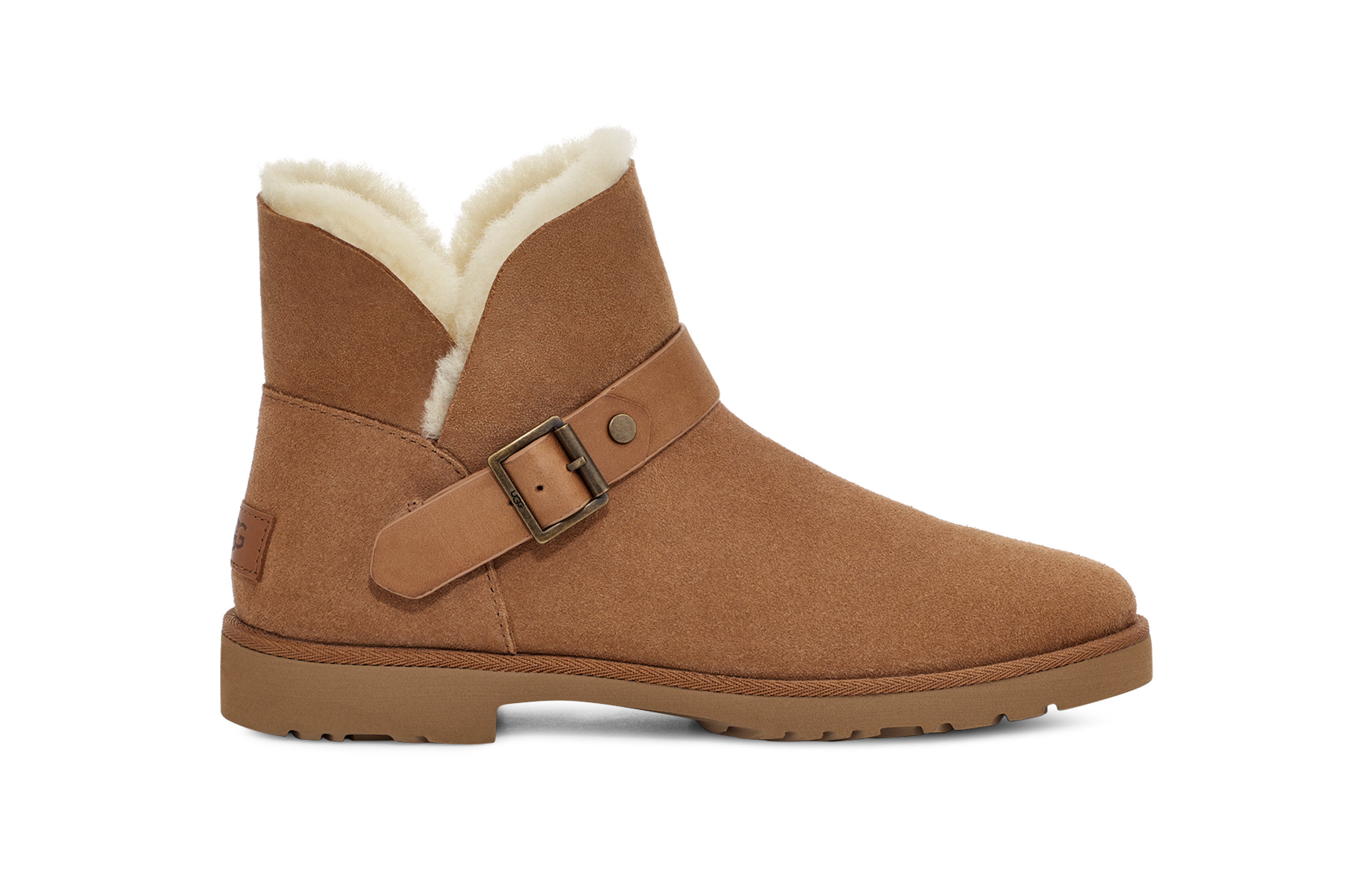 Ugg leather buckle online boots