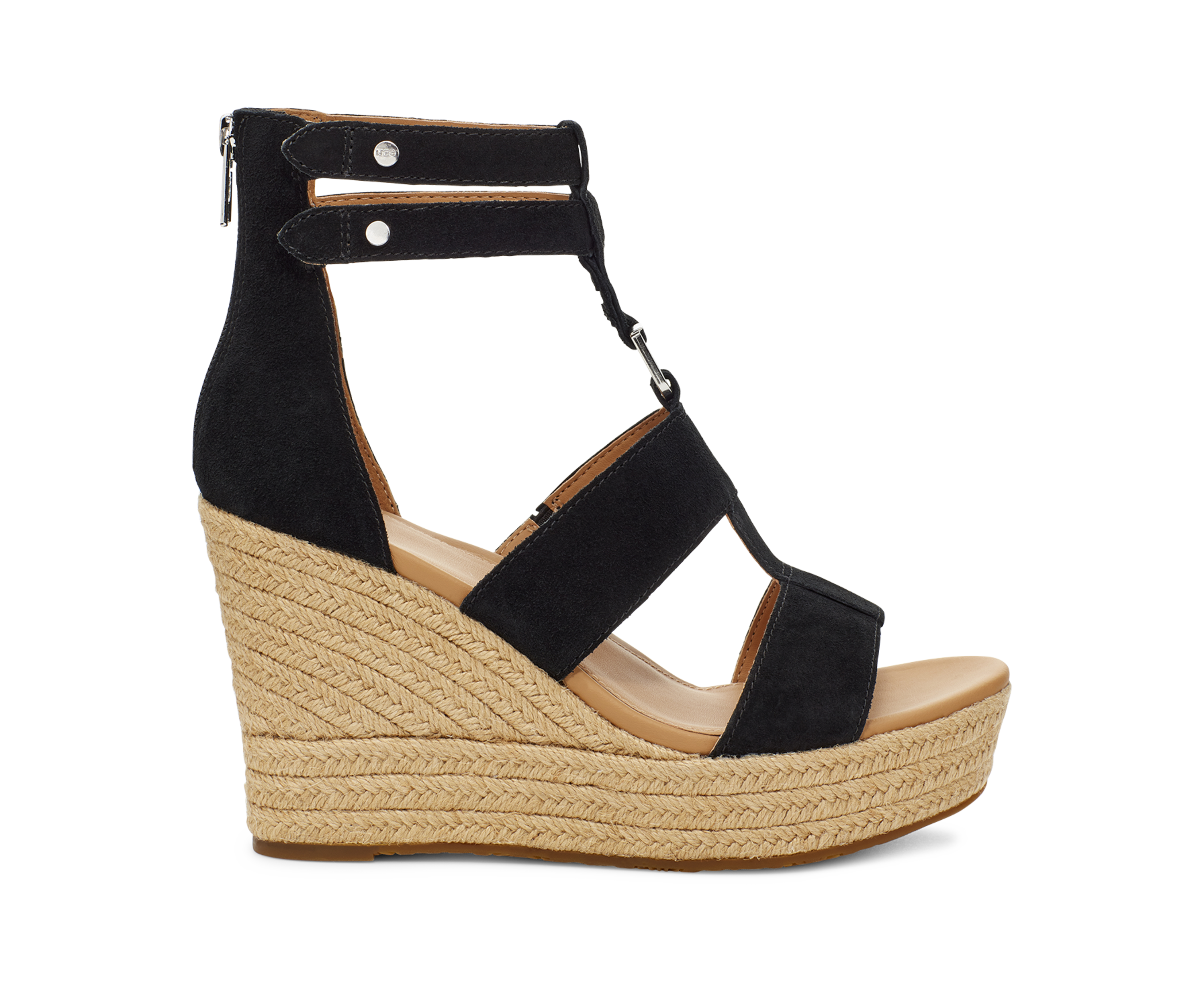 Ugg suede wedge sandals discount