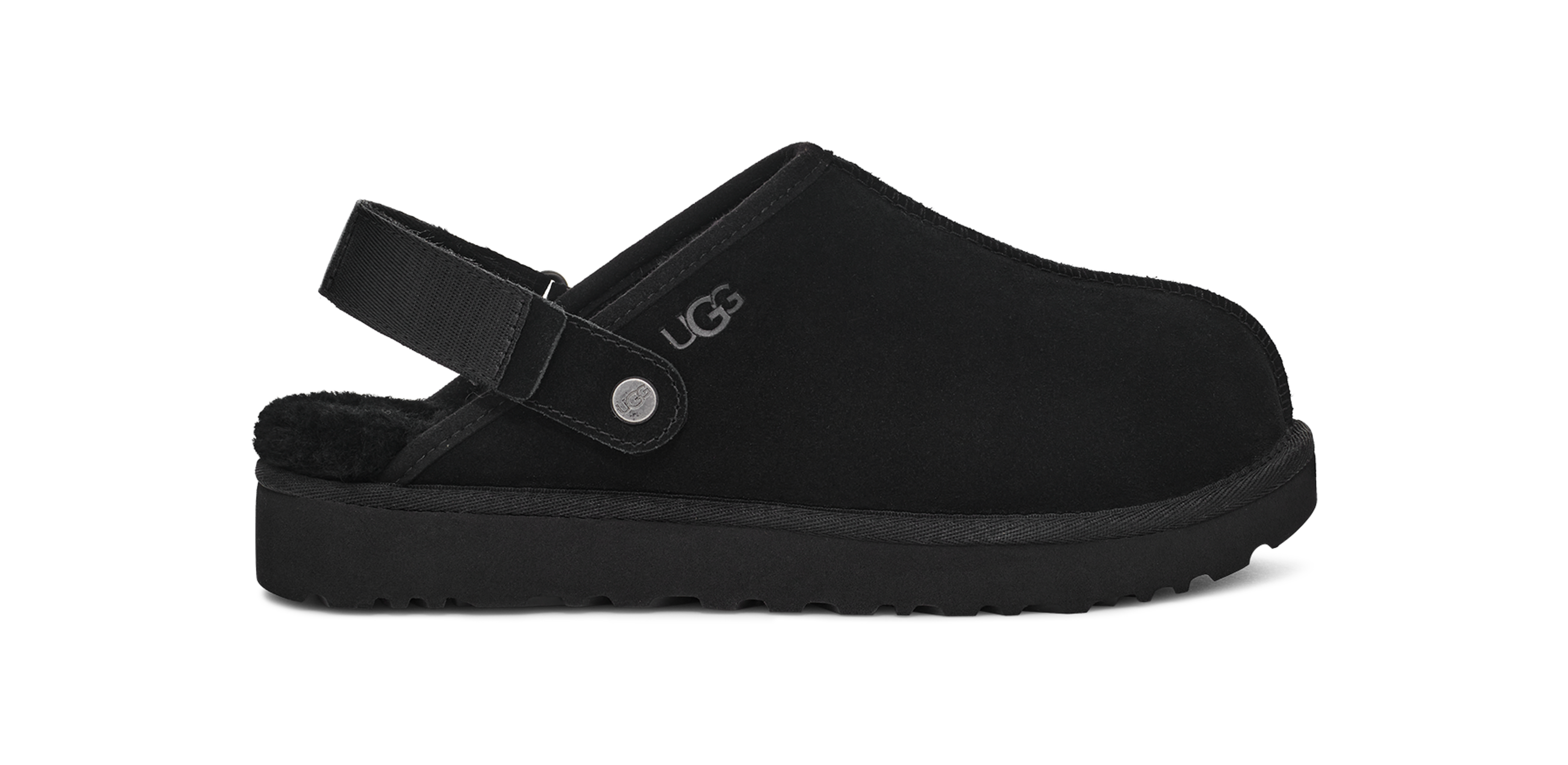 Black ugg clogs discount
