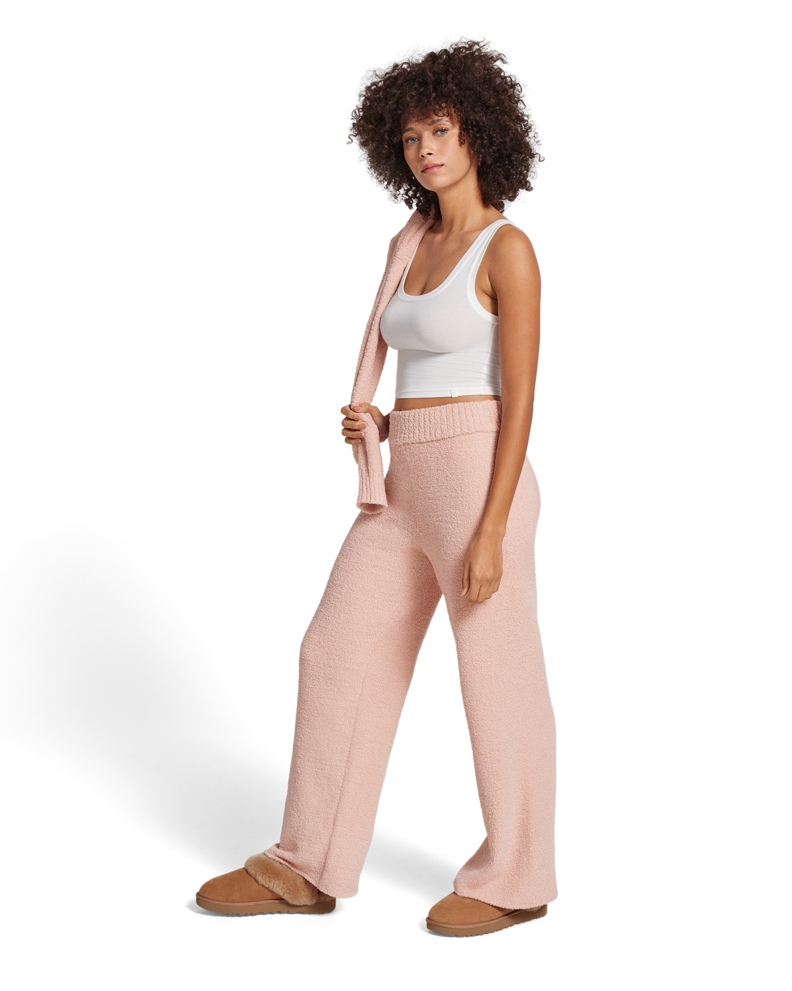 Women's Perfectly Cozy Wide Leg Lounge Pants - Stars Above™ Pink