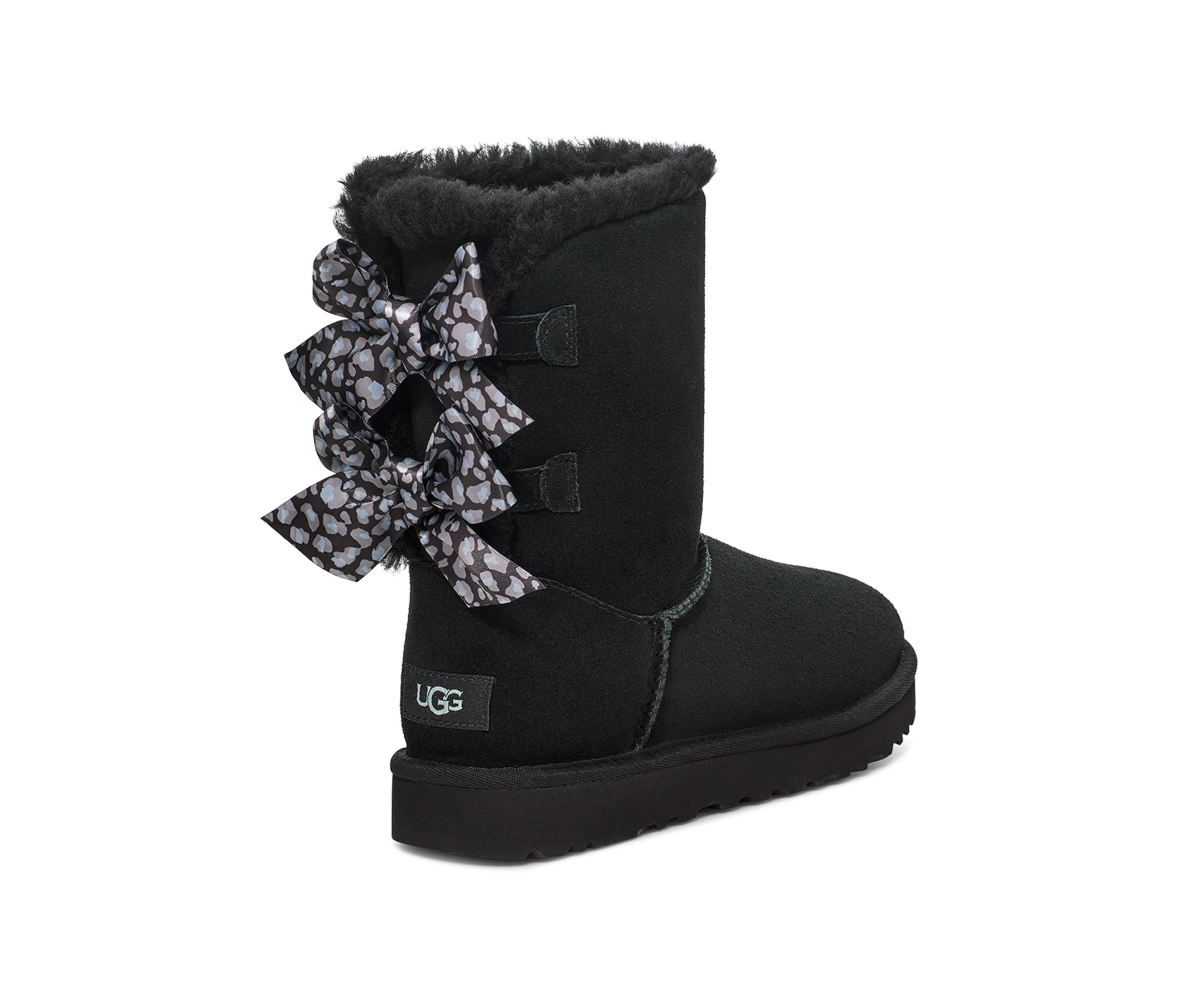 Womens black bailey bow uggs deals