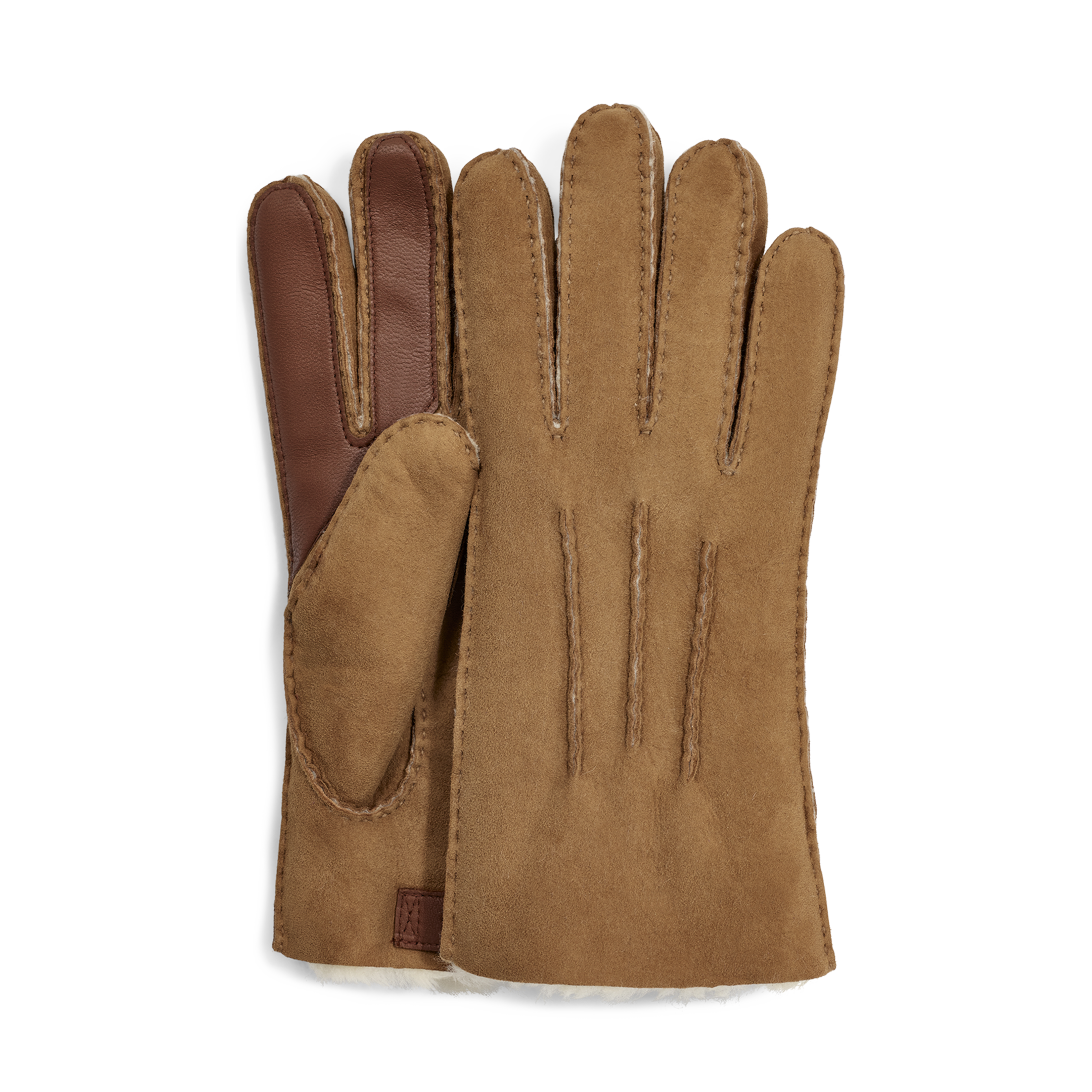 Homme Gant technique contraste en peau de mouton