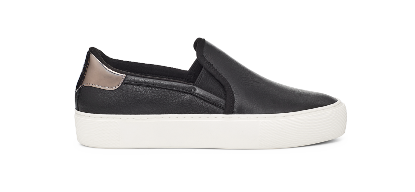Ugg leather slip on sneakers discount