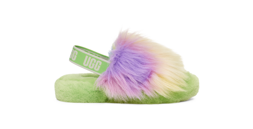 Fluff Yeah Slide Tie Dye Kids Slipper UGG Official