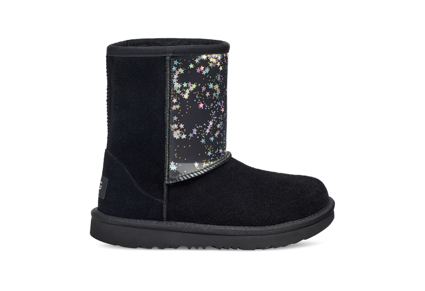 Kids Classic II Clear Glitter Boot UGG