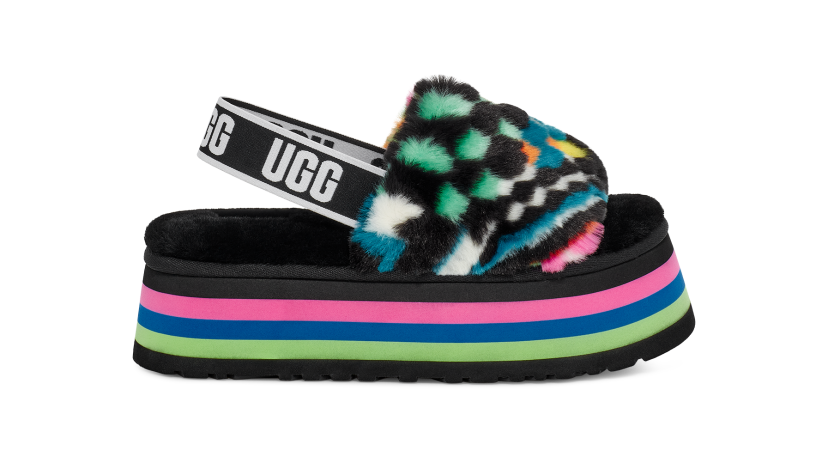 Disco Checks Slide Sandal UGG