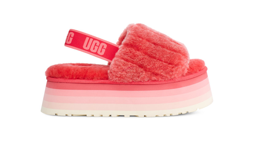 Pink ugg slide slippers best sale