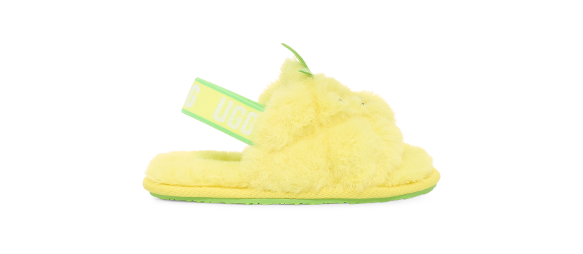 Ugg slippers neon best sale yellow