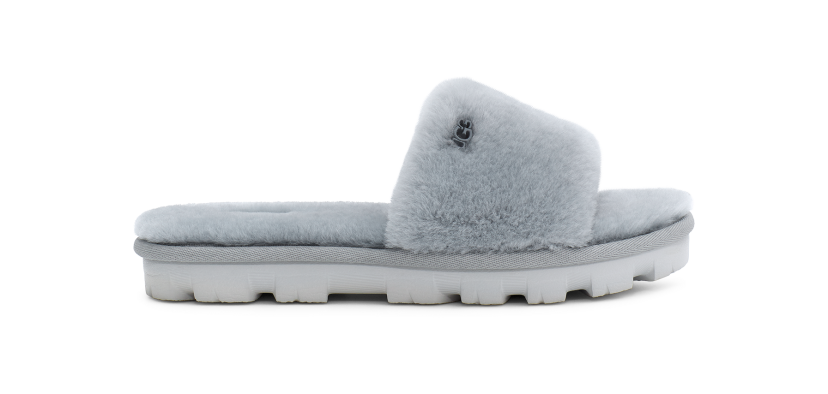 Grey uggs best sale slides