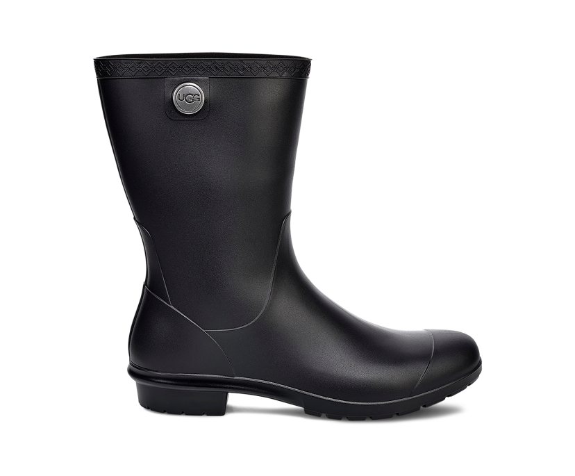 Ugg rain boots matte black sales