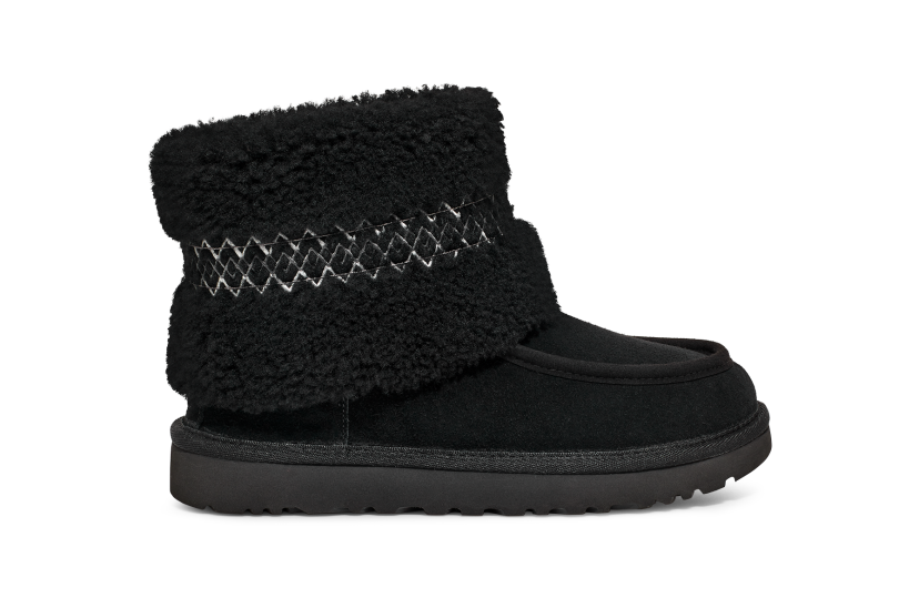Black shop sheepskin uggs