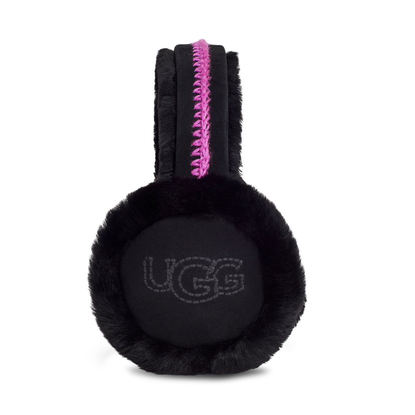UGG Sheepskin Embroidered Logo Earmuffs | Dillard's