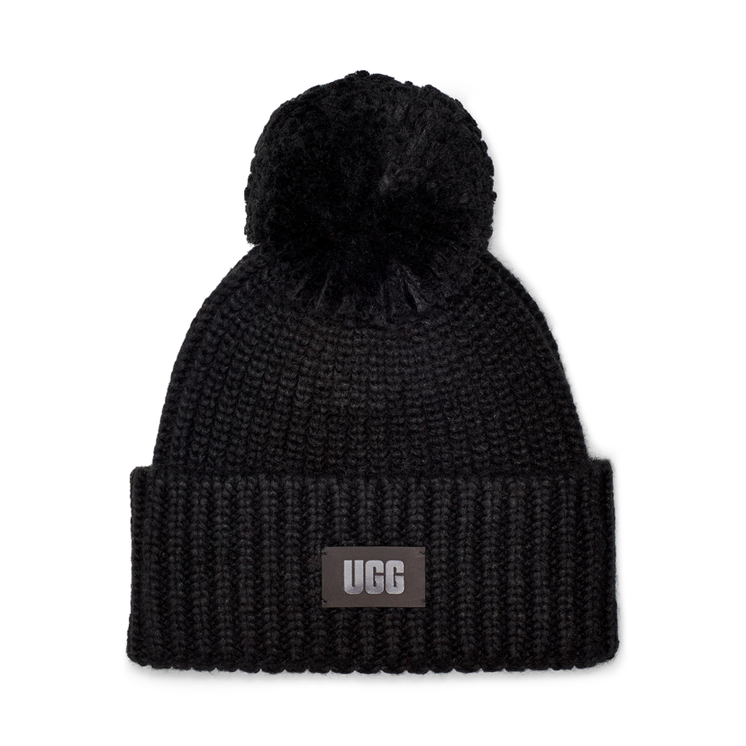 UGG Chunky Rib Beanie Hat with Logo | Dillard's