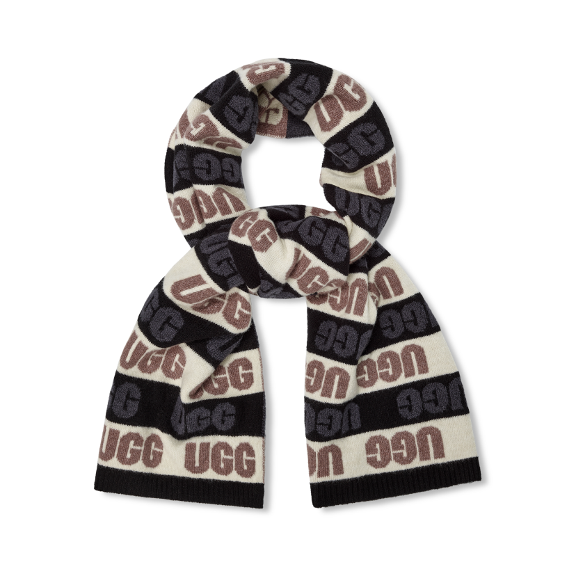 楽天市場】UGG アグ マフラー Graphic Logo Scarf グラフィック