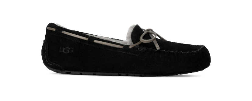 Black ugg loafers discount