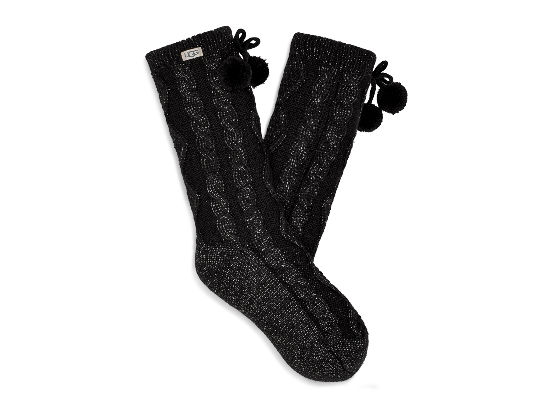 Pom Pom Fleece Lined Crew Sock UGG