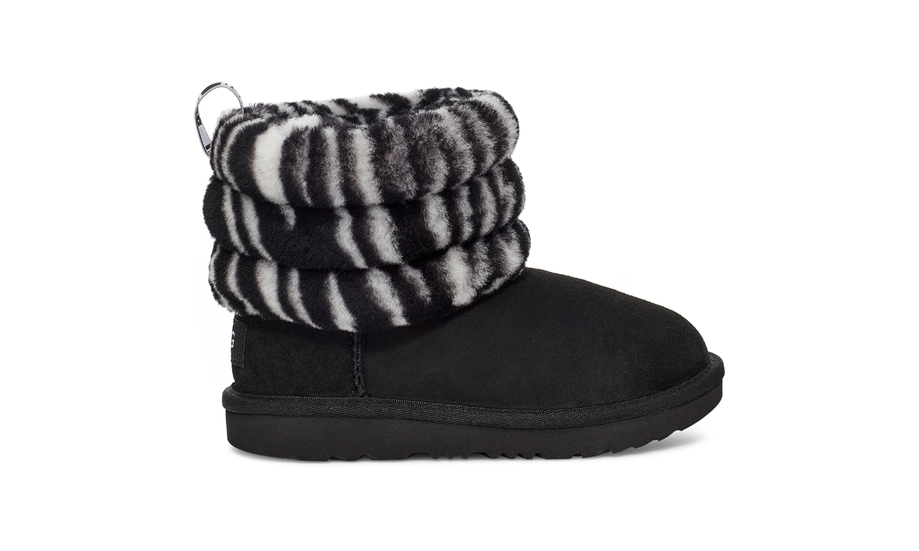 Fluff Mini Quilted Zebra Kids Slipper UGG