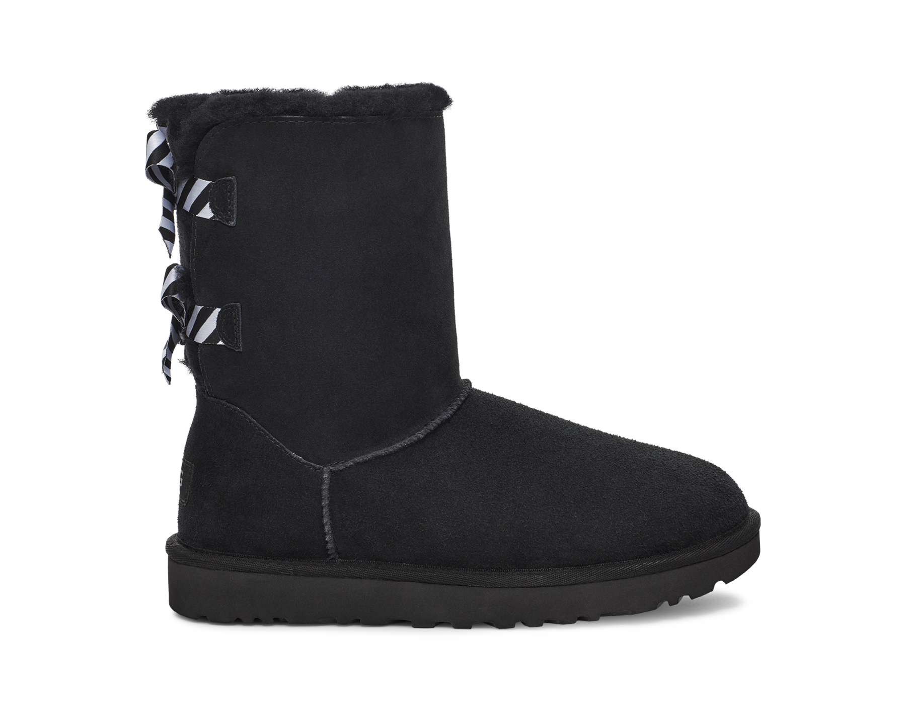 Black and white bailey bow uggs cheap