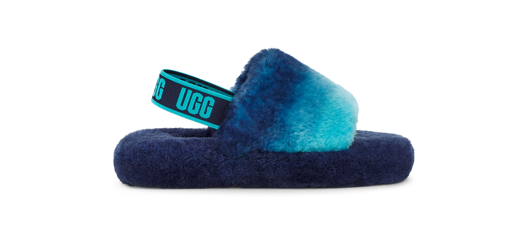 Kids Fluff Yeah Slide Gradient Slipper UGG