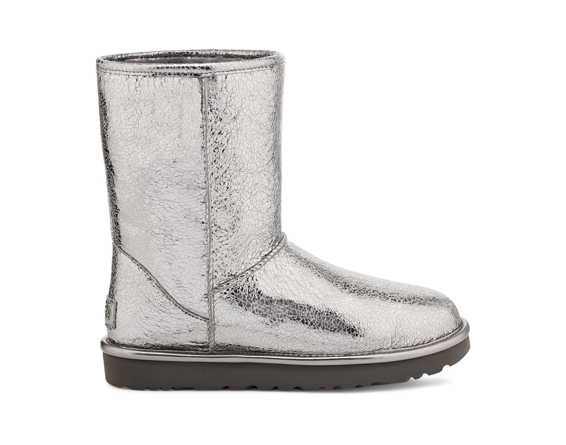 Silver uggs metallic top