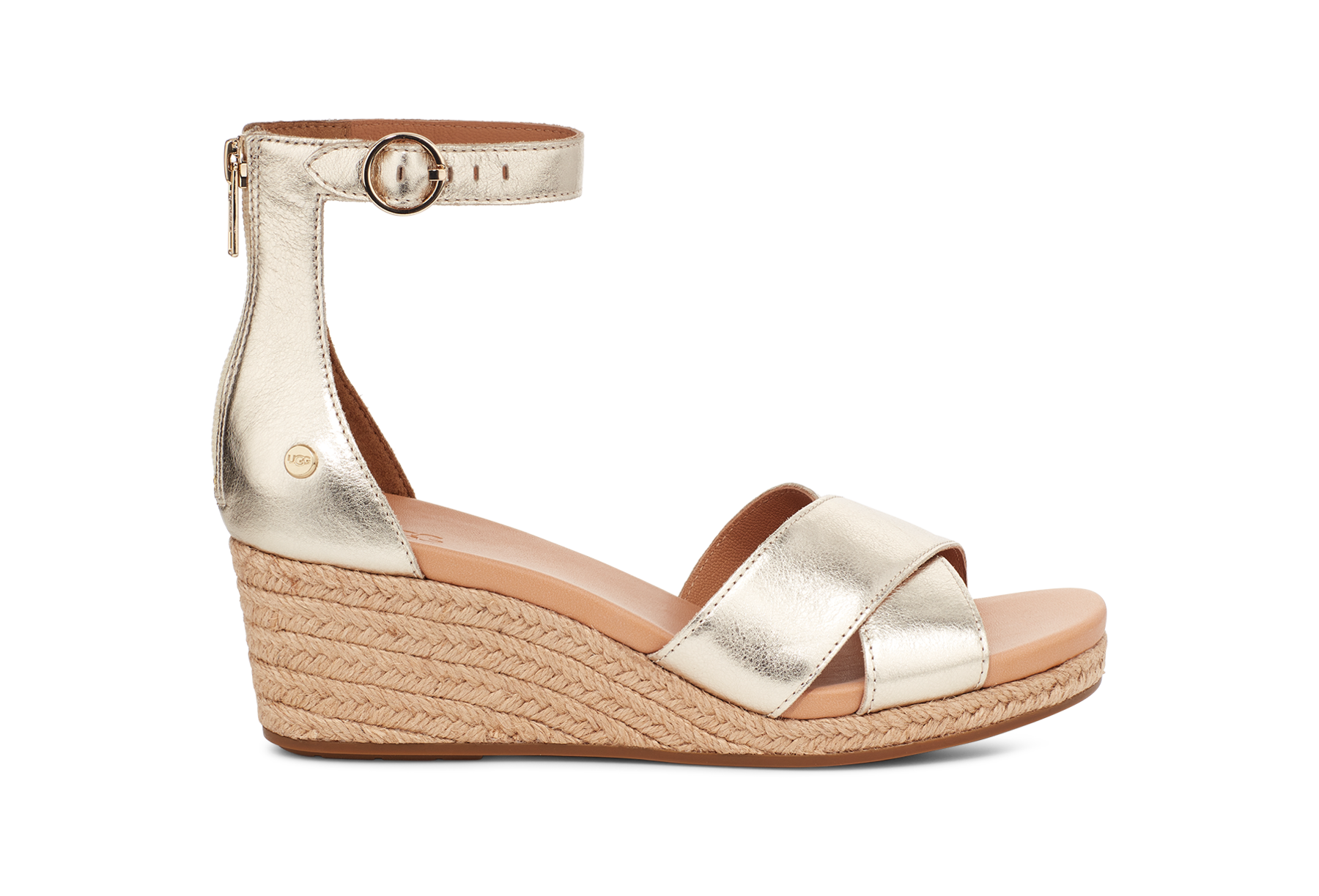 Ugg white wedges sale