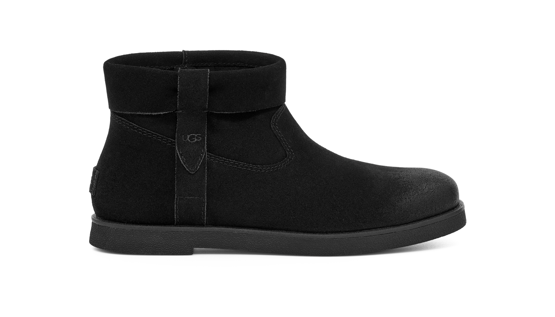 Ugg black suede booties discount