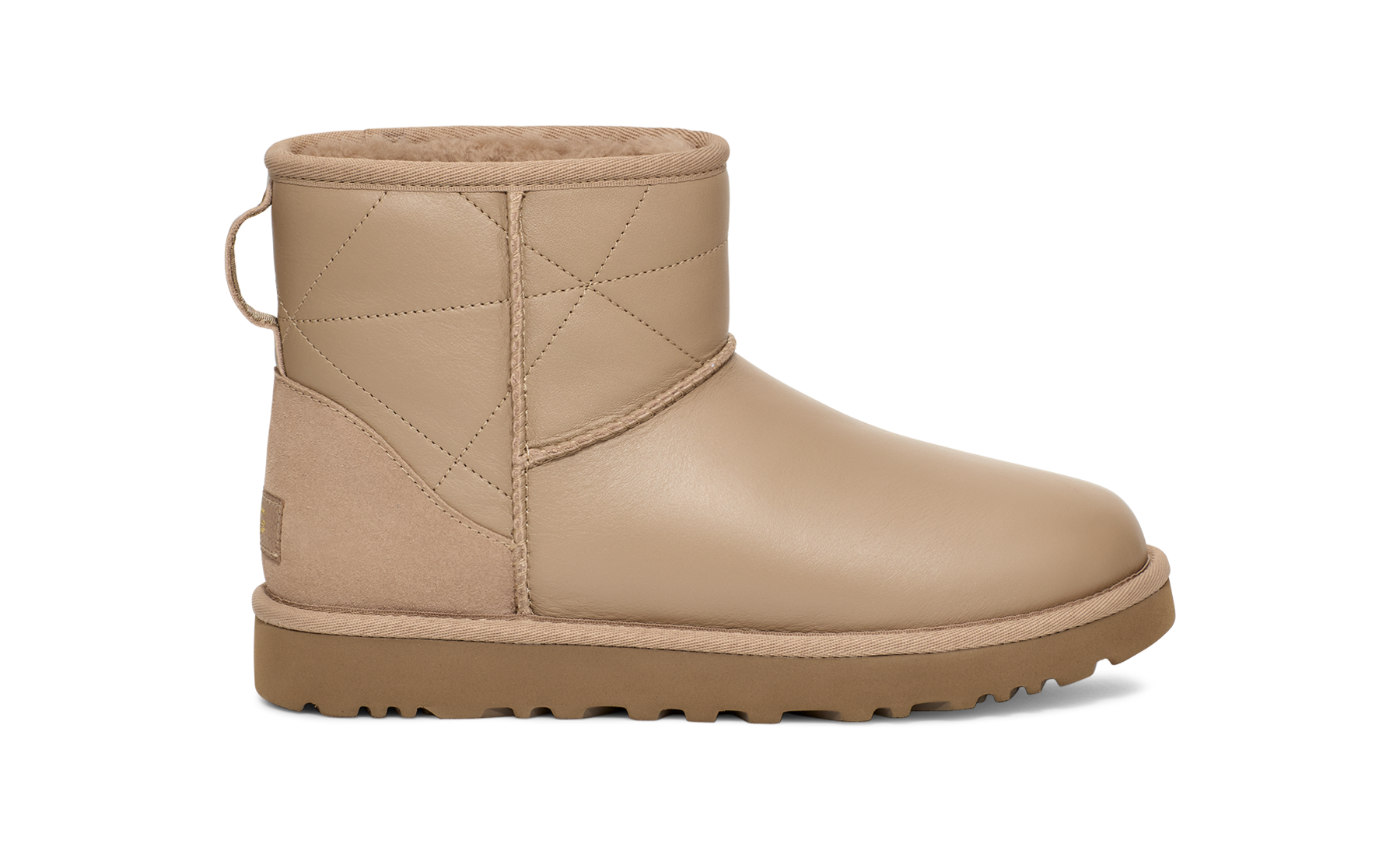 New UGG Classic New Heights Lace Up Shearling Bootie Boots