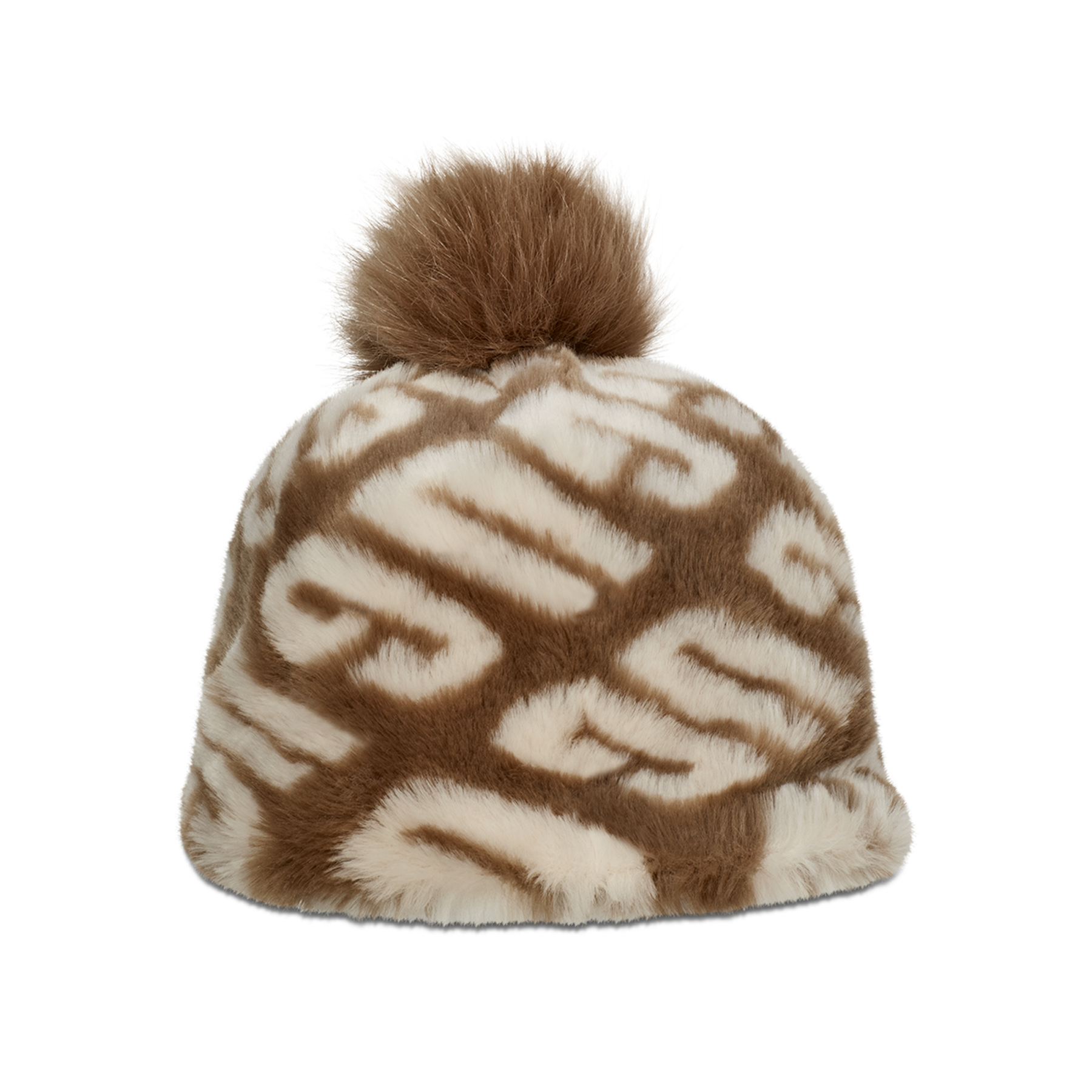 Women's Faux Fur Beanie W Pom