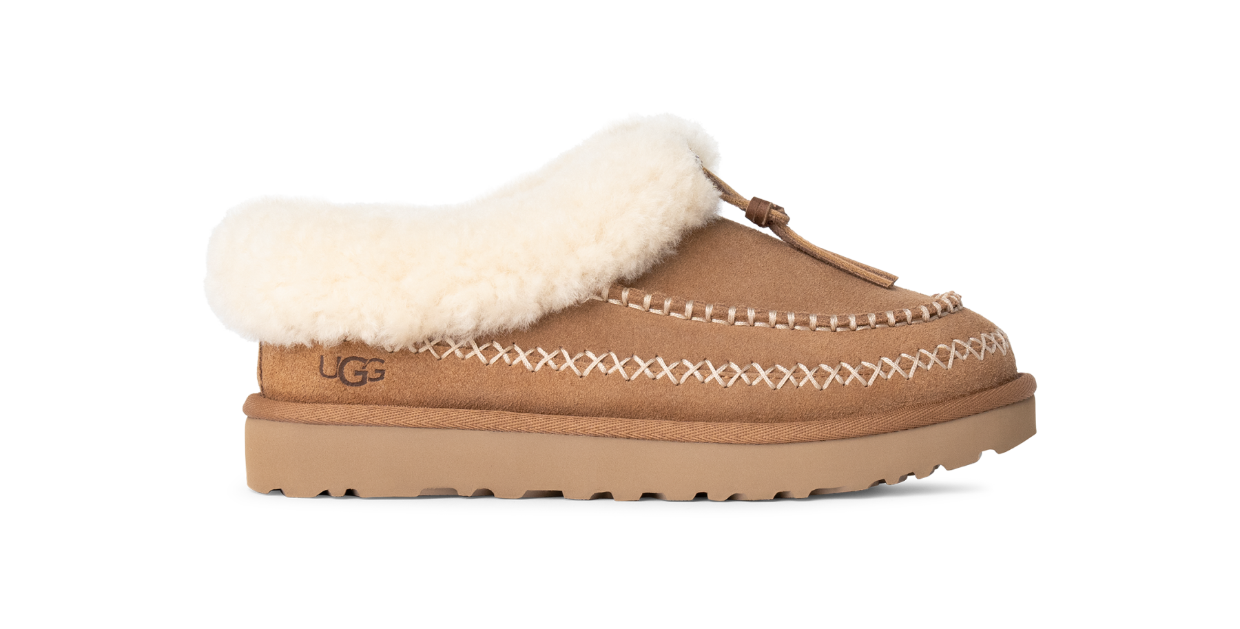 UGG TASMAN CHESTNUT SHEEPSKIN WOMEN'S SLIPPERS SIZE 8/UK 6.5