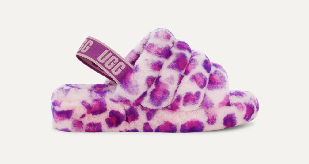 フラッフ イヤー スライド レオパード 1117153｜フラットサンダル｜UGG®（アグ）公式オンライン アウトレットストア