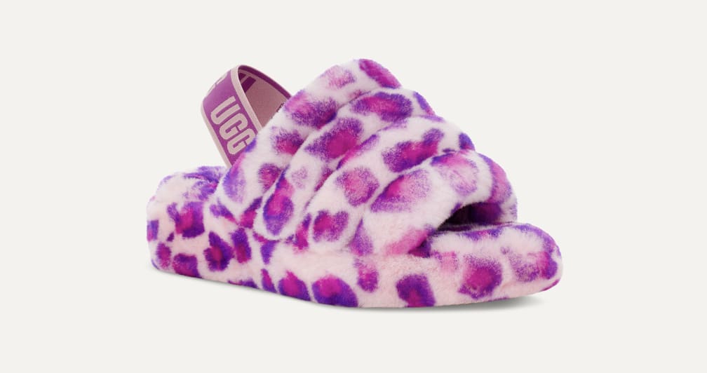 フラッフ イヤー スライド レオパード 1117153｜フラットサンダル｜UGG®（アグ）公式オンライン アウトレットストア