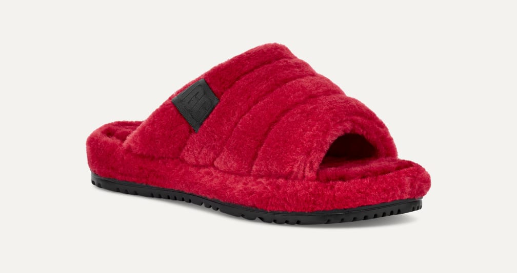 UGG アグ FLUFF YOU フラッフ ユー メンズサンダル スリッパ 赤