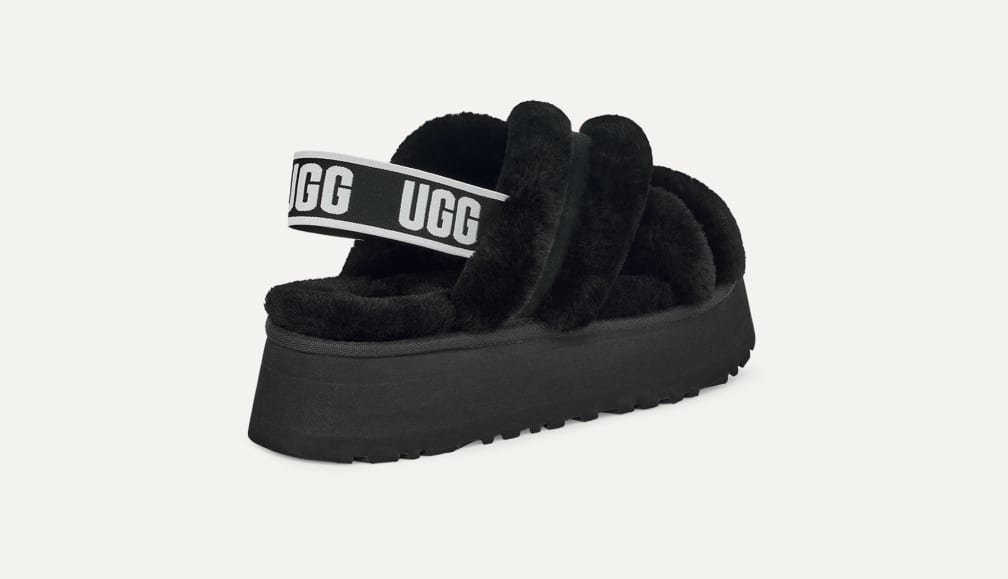 ラウンド  UGG® 公式【 ディスコ クロス スライド|Disco Cross Slide 靴