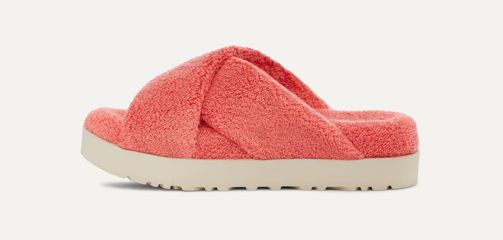 UGG FUZZ SUGAR TERRY CROSS SLIDEシュガーテリークロスサンダル UGG® 公式【 ファズ シュガー テリー クロス スライド|Fuzz
