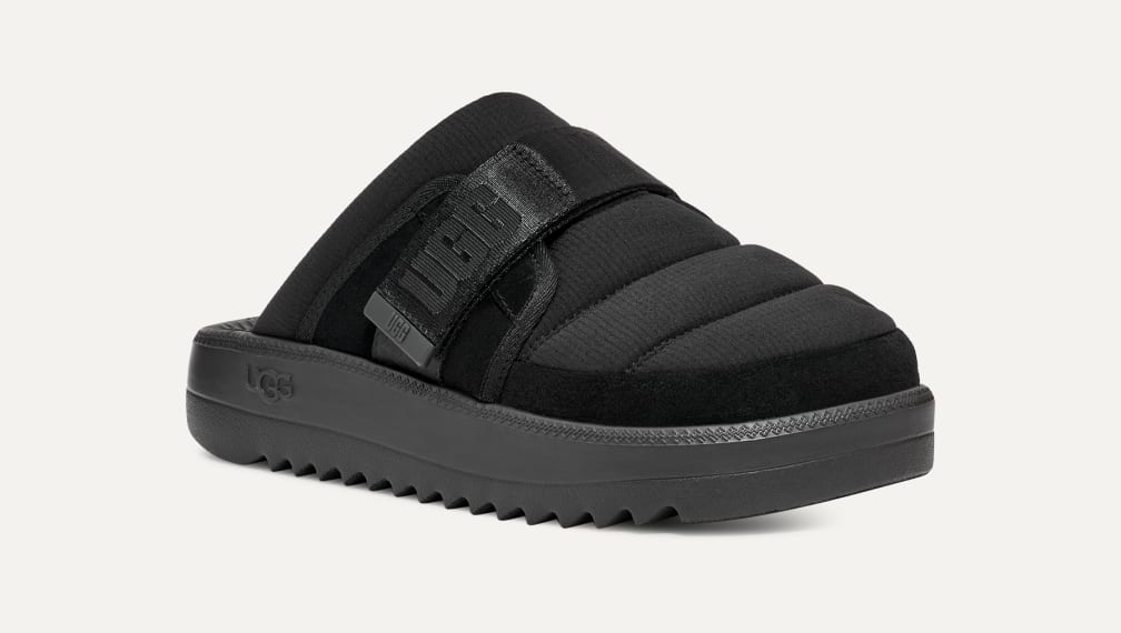 UGG W MAXI GRAPHIC SLIDE CANARY / BLACK 22FW-I|atmos（アトモス） 公式オンラインストア