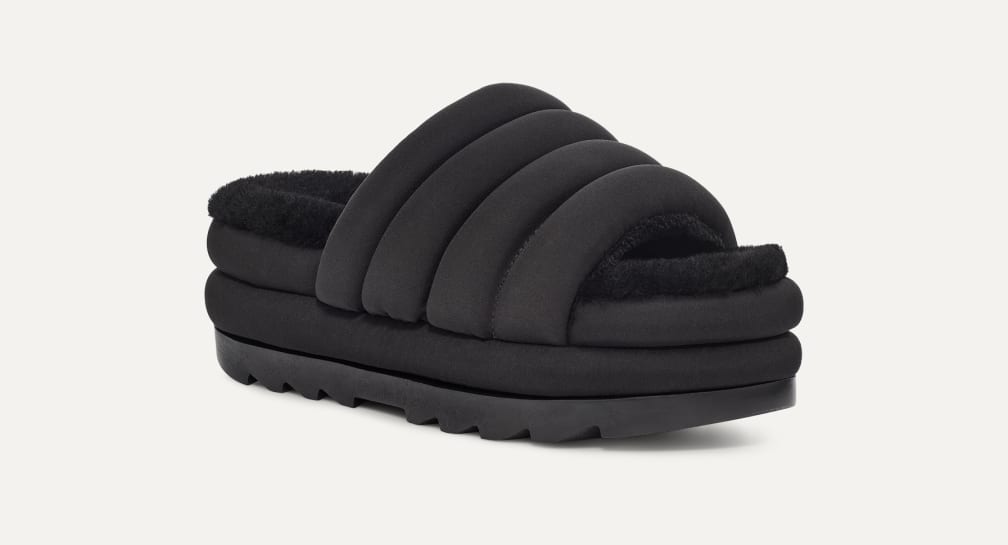 UGG - □完売品・新品級□ UGG MAXI GRAPHIC SLIDE 厚底サンダル ビッグロゴ ブラック 1808Tの通販 by  TaKショップ ※一部商品は1/6以降の発送となります｜アグならラクマ
