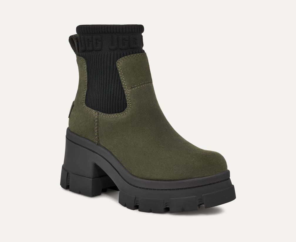 スタイリッシュ【UGG】防水 ブルックリン チェルシー 厚底ブーツ (UGG/ショートブーツ・ブーティ) 98205171【BUYMA】