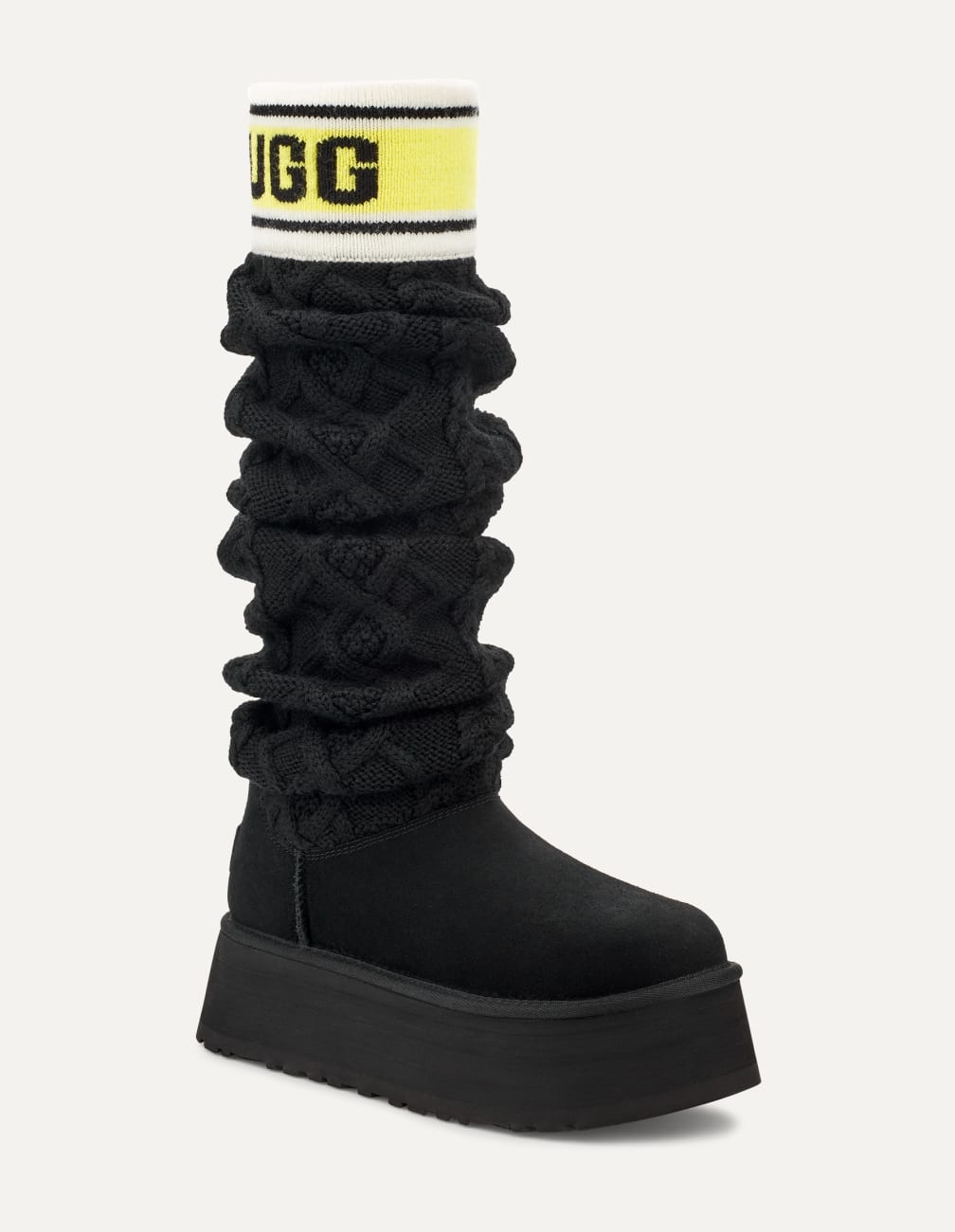 UGG クラシック セーター レター トール ニットソックス付き 厚底 UGG クラシック セーター レター トール ニットソックス付き 厚底
