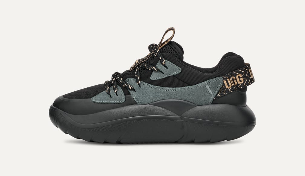UGG アグ スニーカー LA アルト レース アウトドア レディース 厚底 W LA ALTO LACE OUTDOOR ブラック 黒 1152734