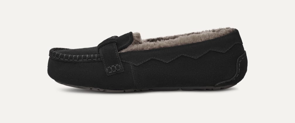 【新品】UGG モカシン　SCALLOPED MOC  BLACK 23cm 新品】UGG モカシン SCALLOPED MOC BLACK 23cm