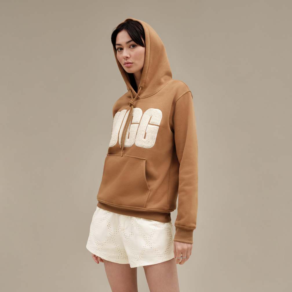 UGG® 公式【 レイ UGGフラッフ ロゴ フーディ|Rey UGGfluff Logo 