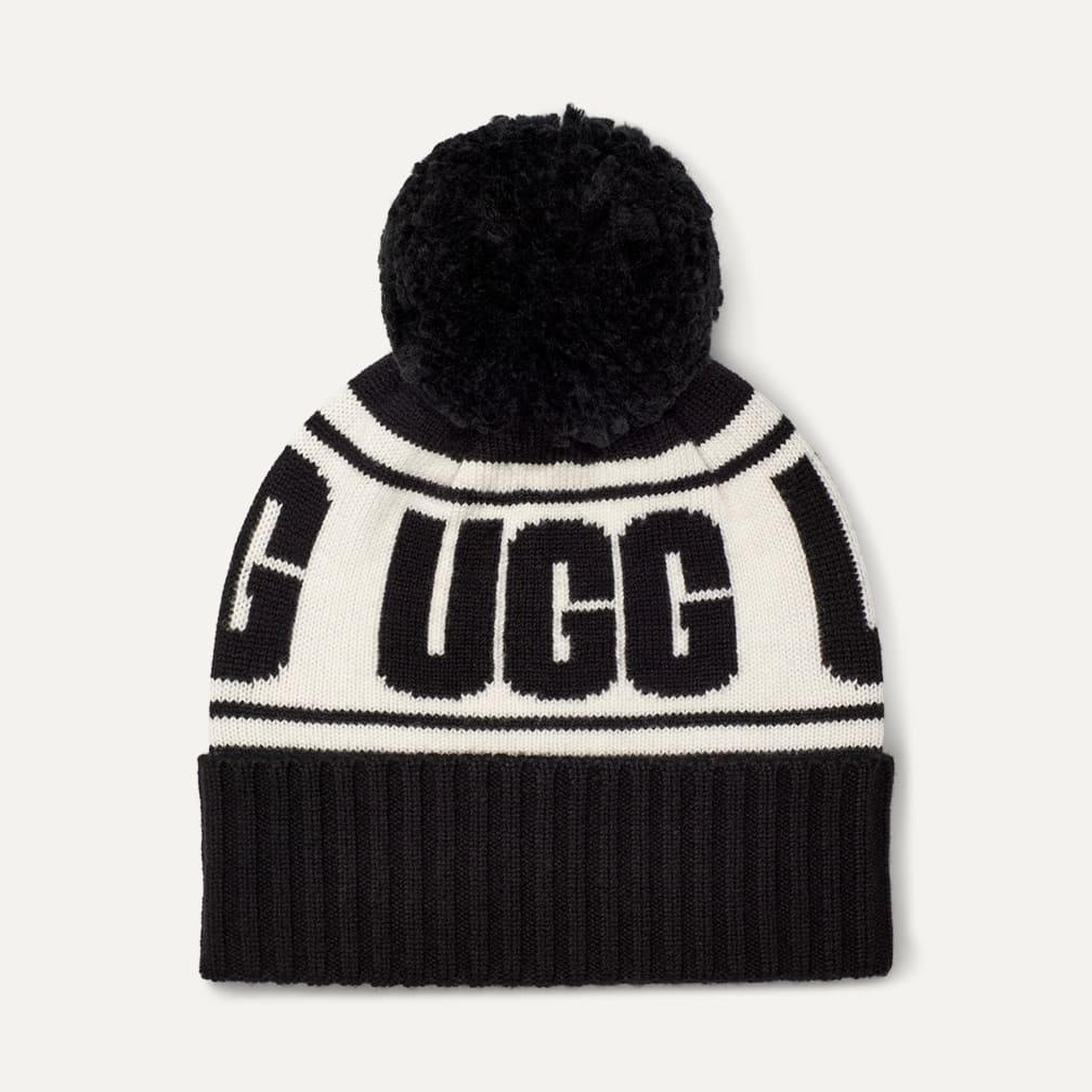ニット ロゴ スタジアム ビーニー 20067｜帽子｜UGG®（アグ）公式オンライン アウトレットストア